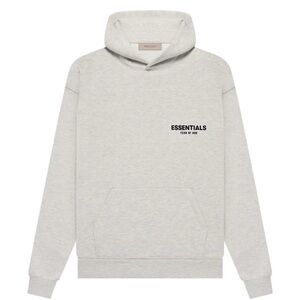 NWT Essentials Fear of God Light Oatmeal Gray Hoodie Men’s - Medium